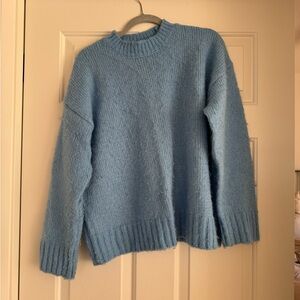 Topshop Light Blue Crew Neck Sweater